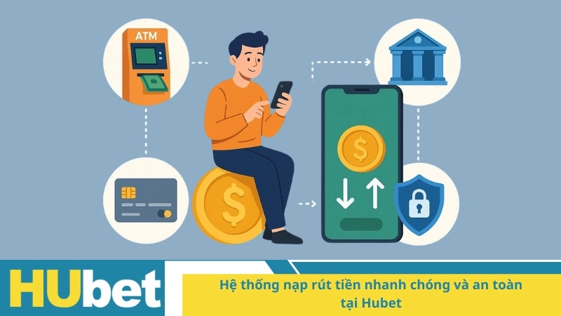 Hệ thống nạp rút tiền nhanh chóng và an toàn tại Hubet