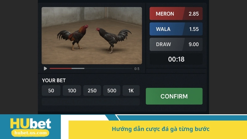 hướng dẫn cược đá gà từng bước