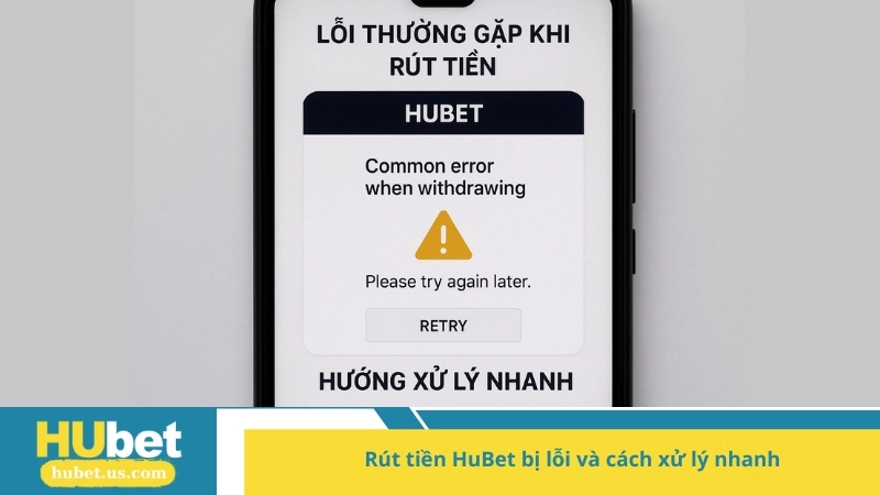 Rút tiền HuBet bị lỗi và cách xử lý nhanh